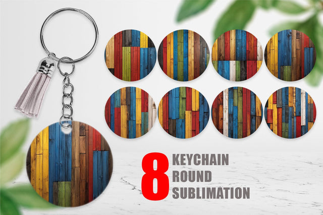 Keychain Juneteenth Wood Texture Sublimation artnoy 