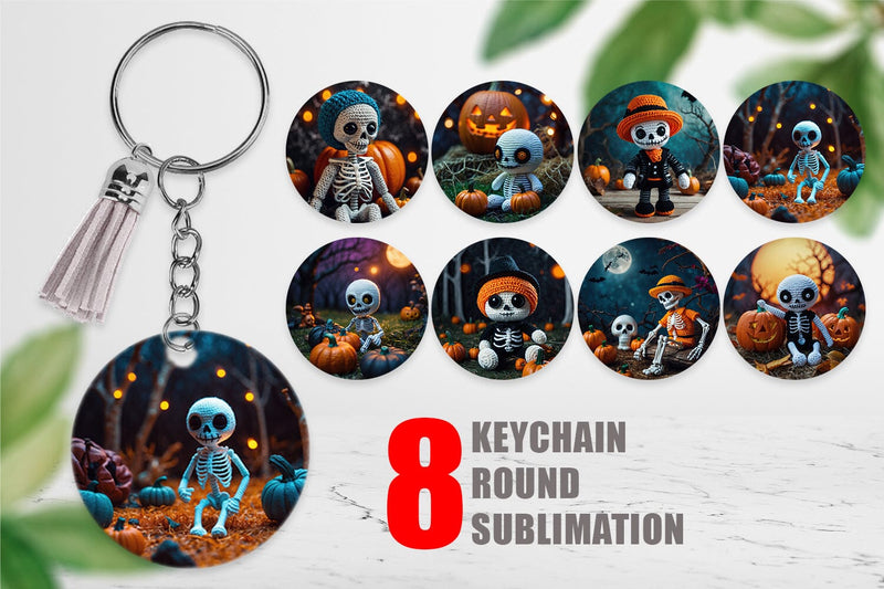 Keychain Knitted Skeleton Sublimation artnoy 