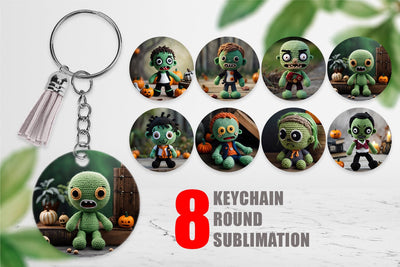 Keychain Knitted Zombies Sublimation artnoy 