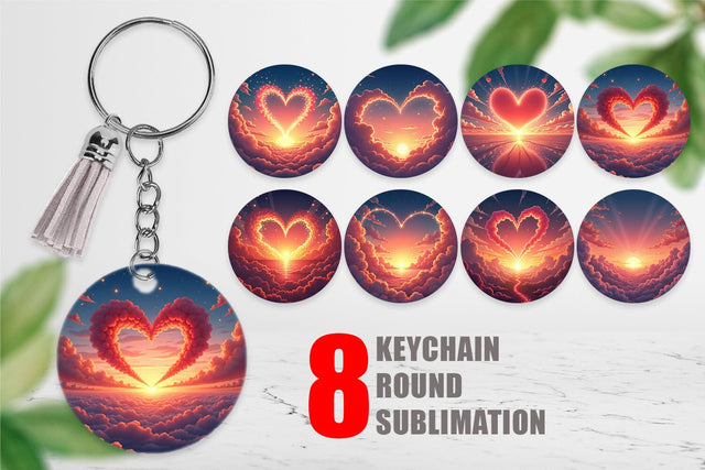 Keychain Love Horizon Sublimation artnoy 
