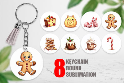 Keychain Lumpy Nordic Treats Sublimation artnoy 