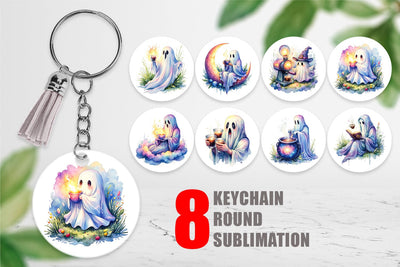 Keychain Midnight Espresso Magic Art Sublimation artnoy 