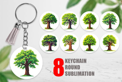 Keychain Mighty Oak Sublimation artnoy 