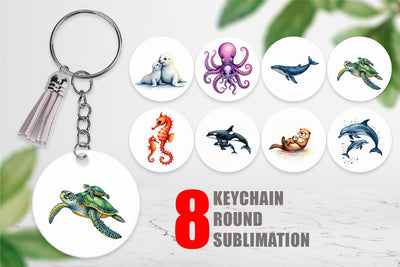 Keychain Ocean Wonders Sublimation artnoy 