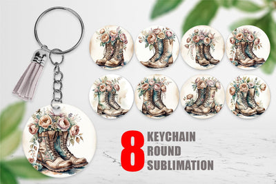 Keychain Old Boots Sublimation artnoy 