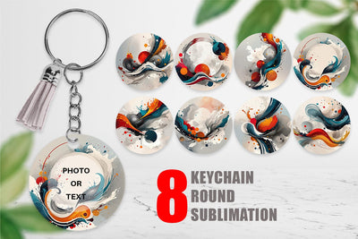 Keychain Paint Brush Painting Sublimation artnoy 