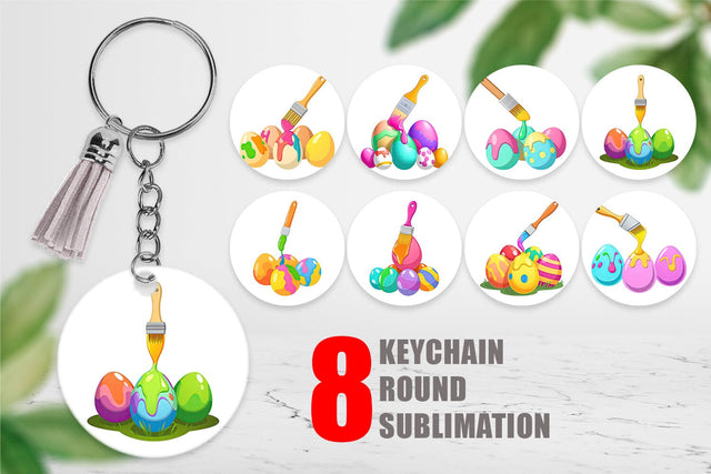Keychain Paintbrush Sublimation artnoy 