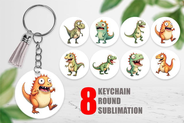 Keychain Panic Dino Sublimation artnoy 