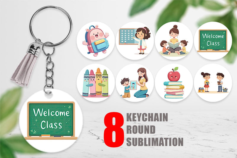 Keychain Pastel Felt Class Sublimation artnoy 