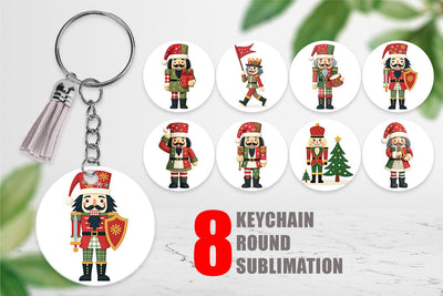 Keychain Patchwork Nutcracker Sublimation artnoy 