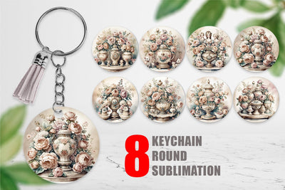 Keychain Porcelain Figurine Sublimation artnoy 