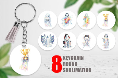 Keychain Pro Esports Gamer Ghost Sublimation artnoy 