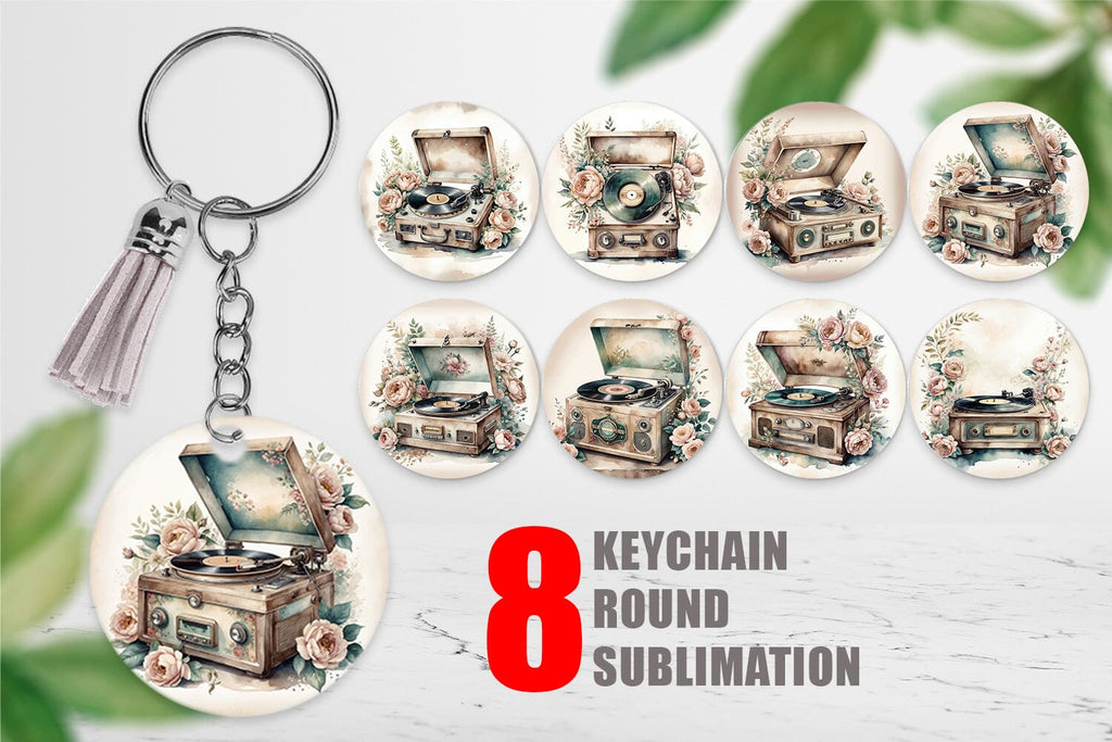 Keychain Record Player - So Fontsy