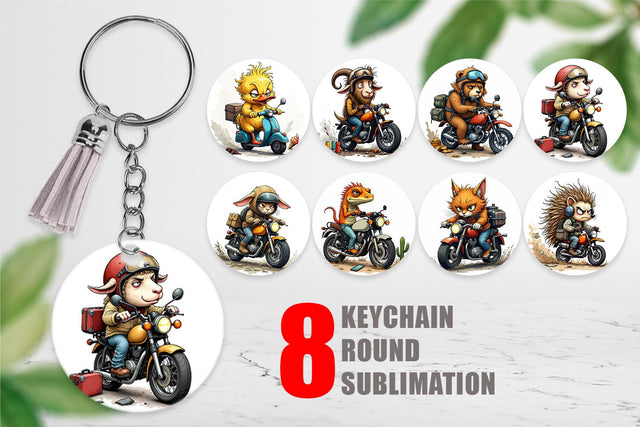 Keychain Road Rage Critters Sublimation artnoy 