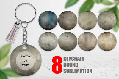 Keychain Rough Dirty Grunge Texture Sublimation artnoy 
