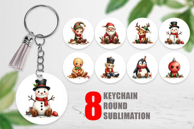 Keychain Sarcastic Chrisrtmas Sublimation artnoy 