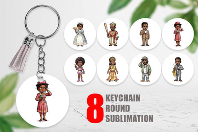 Keychain Sassy Historical Ancestor Sublimation artnoy 