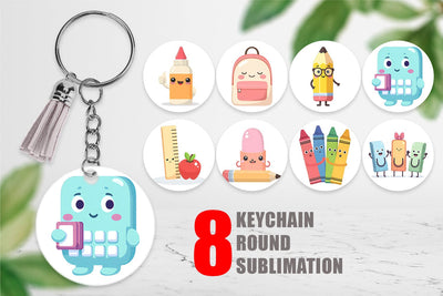 Keychain School Buddies Sublimation artnoy 