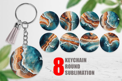 Keychain Seashore Sublimation artnoy 