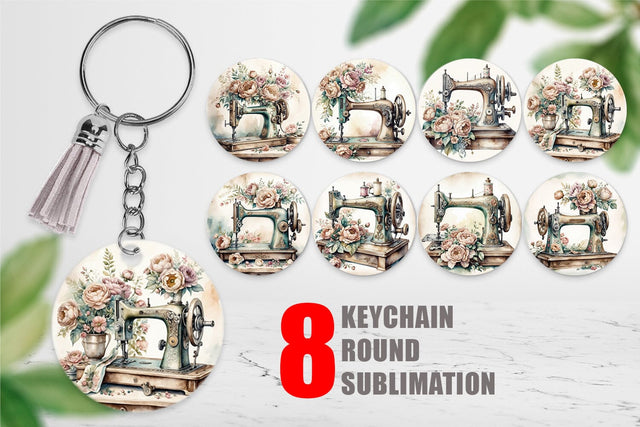 Keychain Sewing Machine Sublimation artnoy 