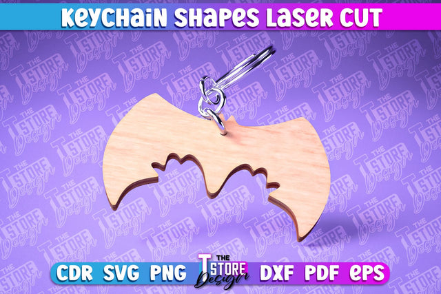 Keychain Shapes Laser Cut | Keychain Laser Cut Design | CNC Files SVG The T Store Design 