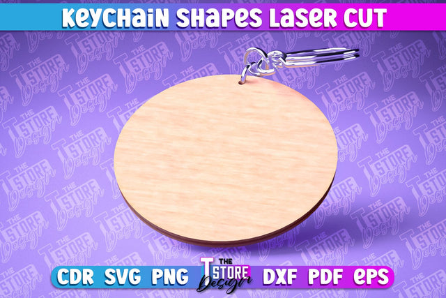 Keychain Shapes Laser Cut | Keychain Laser Cut Design | CNC Files SVG The T Store Design 