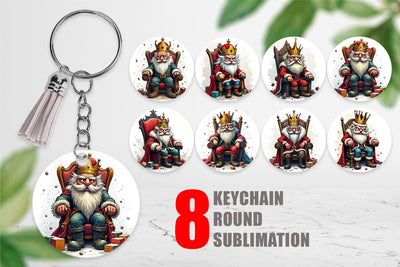 Keychain Shattered Nutcracker King Sublimation artnoy 