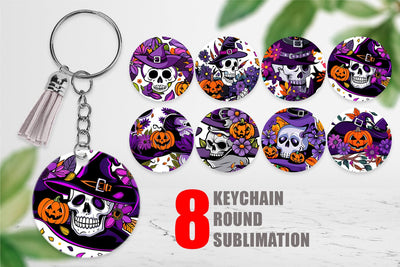 Keychain Skull Pattern Sublimation artnoy 