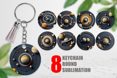 Keychain Solar System Sublimation artnoy 
