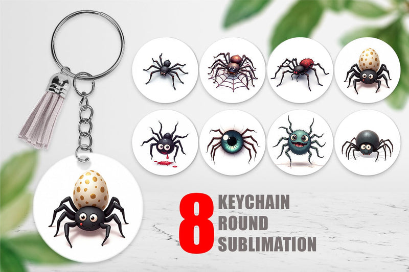 Keychain Spider Twists Sublimation artnoy 