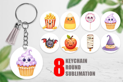 Keychain Spooky Sweet Treats Sublimation artnoy 