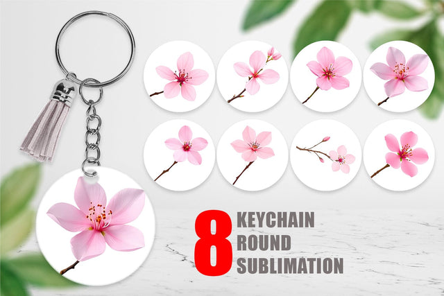 Keychain Spring Blossom Sublimation artnoy 
