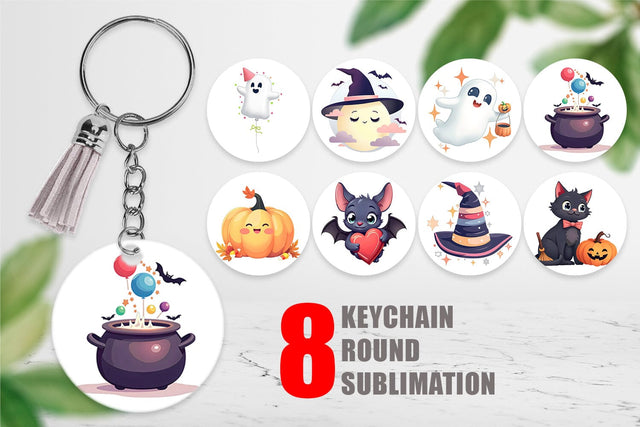 Keychain Sweet Spooky Pastels Sublimation artnoy 