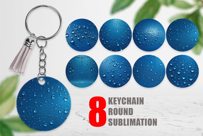 Keychain Water Droplet Sublimation artnoy 