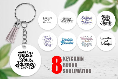 Keychain Whimsical Journey Post Grad Quotes Sublimation artnoy 