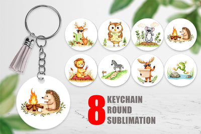 Keychain Wild Animal Adventures Sublimation artnoy 