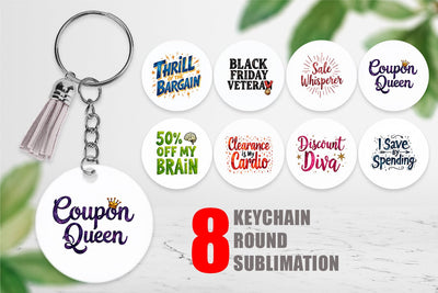 Keychain Witty Bargain Hunter Sublimation artnoy 