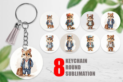 Keychain Working Mouse Sublimation artnoy 