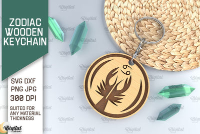 Keychain ZODIAC Laser Cut. ZODIAC Sign Keychain SVG SVG Evgenyia Guschina 