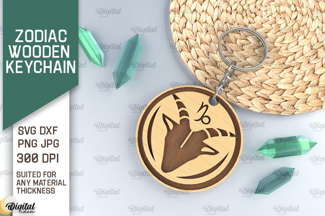 Keychain ZODIAC Laser Cut. ZODIAC Sign Keychain SVG SVG Evgenyia Guschina 
