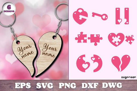 Keychains Laser Cut Mega Bundle SVG SvgOcean 