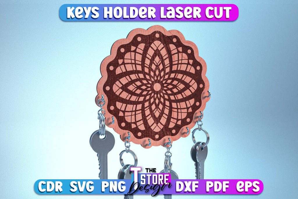 Keys Holder Laser Cut | Home Décor | Decorative Keys Holder | CNC Files ...