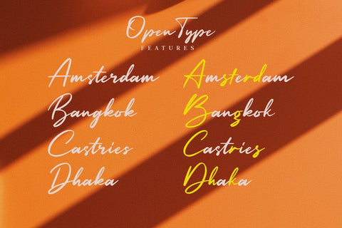 Keystone / Signature typeface Font Javapep 