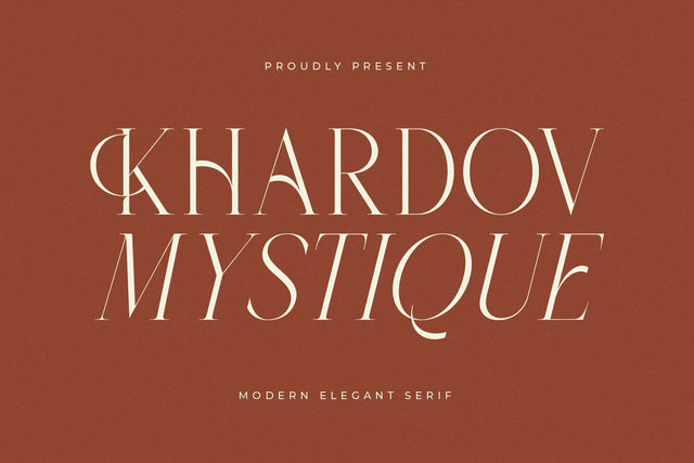 Khardov Mystique - Modern Elegant Serif Font Letterena Studios 