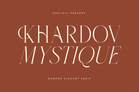 Khardov Mystique - Modern Elegant Serif Font Letterena Studios 