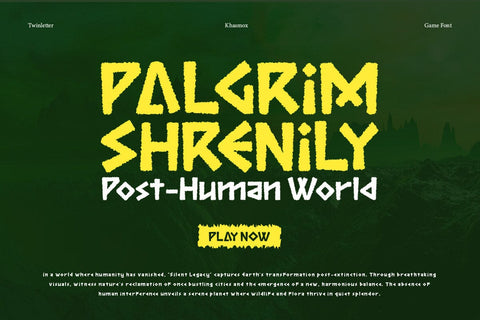 Khasmox - Game Display Font Font twinletter 