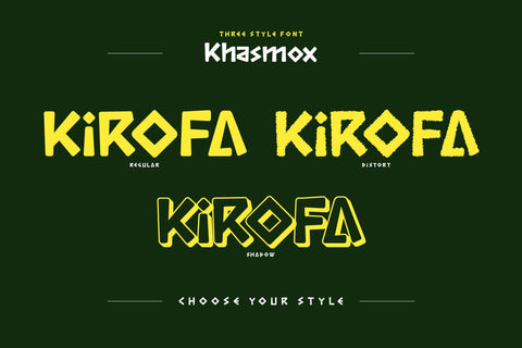 Khasmox - Game Display Font Font twinletter 