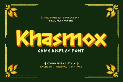 Khasmox - Game Display Font Font twinletter 