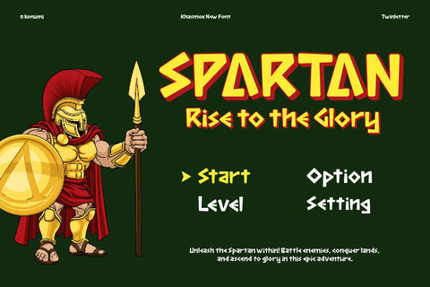 Khasmox - Game Display Font Font twinletter 