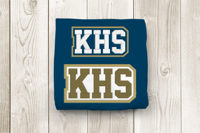 KHS High School Initials Embroidery Embroidery/Applique DESIGNS Risa Rocks It 